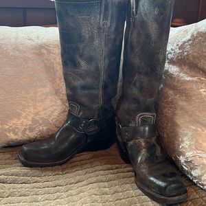 Frye Harness Biker Boots